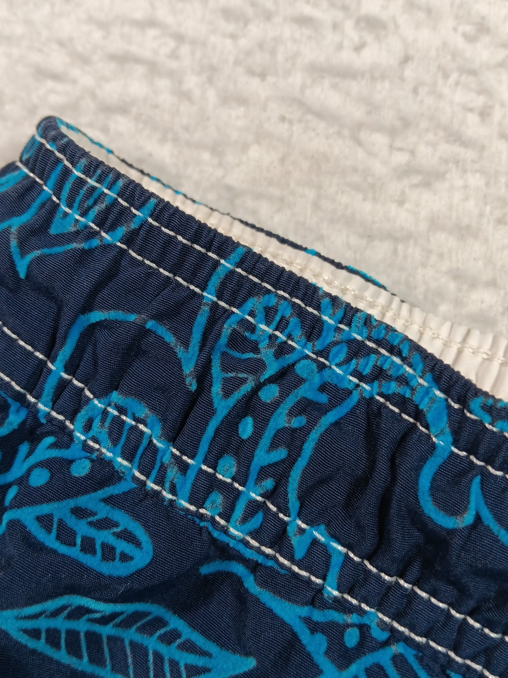 MC2 Saint Barth Swim Trunks Mens Small Blue Gustavia Velvet Swim Shorts Floral - Picture 9 of 14